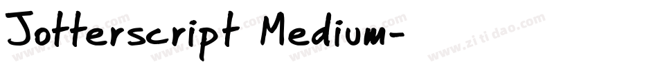 Jotterscript Medium字体转换